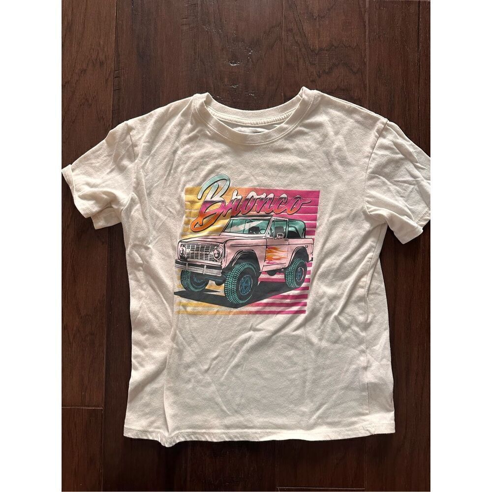 ⭐️3 for $10⭐️ Girls Ford Bronco Vintage Style T Shirt size 7/8